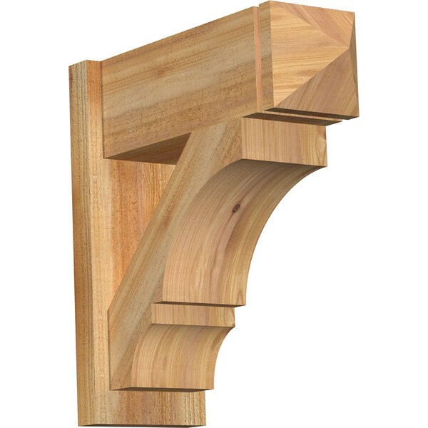 Ekena Millwork Balboa Rough Sawn Arts and Crafts Outlooker, Western Red Cedar, 8"W x 22"D x 22"H OUT08X22X22BOA03RWR - main